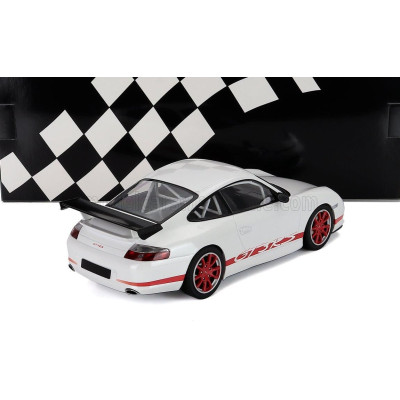 MINICHAMPS PORSCHE 911 996 GT3 COUPE 2002 - WHITE RED 1/18