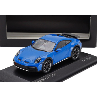 MINICHAMPS PORSCHE 911 992 DAKAR COUPE 2023 - BLUE 1/43