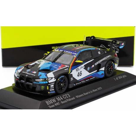 MINICHAMPS BMW 4-SERIES M4 GT3 TEAM WRT N 46 WINNER GT3 CLASS RACE 2 ROAD TO LE MANS 2023 - VALENTINO ROSSI - JEROME POLICAND -