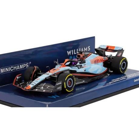 MINICHAMPS WILLIAMS F1  FW45 TEAM WILLIAMS RACING GULF N 23 SINGAPORE GP 2023 ALEXANDER ALBON - LIGHT BLUE 1/43