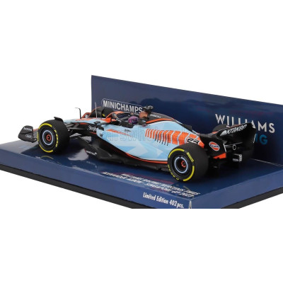 MINICHAMPS WILLIAMS F1  FW45 TEAM WILLIAMS RACING GULF N 23 SINGAPORE GP 2023 ALEXANDER ALBON - LIGHT BLUE 1/43