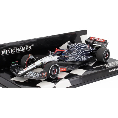 MINICHAMPS ALPHA TAURI F1  AT04 TEAM ALPHA TAURI N 3 LAS VEGAS USA GP 2023 DANIEL RICCIARDO - WHITE BLACK 1/43