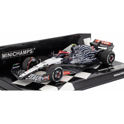 MINICHAMPS ALPHA TAURI F1  AT04 TEAM ALPHA TAURI N 22 LAS VEGAS USA GP 2023 YUKI TSUNODA - WHITE BLACK 1/43