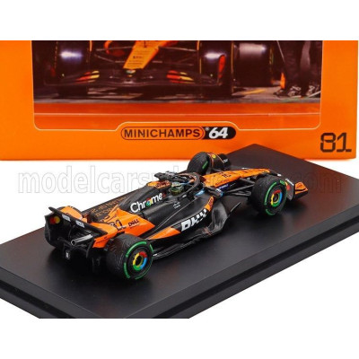 MINICHAMPS McLAREN F1  MCL39 TEAM MCLAREN N 81 AUSTRALIAN GP 2025 OSCAR PIASTRI - ORANGE BLACK 1/64