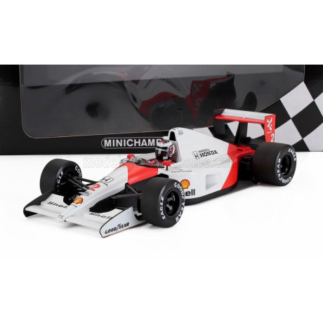 MINICHAMPS McLAREN F1  MP4/6 HONDA N 2 SEASON 1991 GERARD BERGER - WHITE RED 1/18
