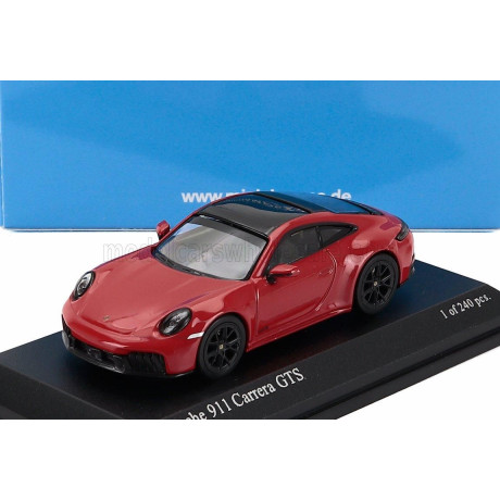 MINICHAMPS PORSCHE 911 992-2 CARRERA GTS COUPE 2025 - RED 1/64