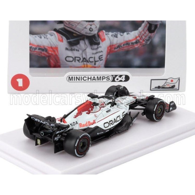 MINICHAMPS RED BULL F1  RB21 TEAM ORACLE RED BULL RACING N 1 WINNER JAPAN GP 2025 MAX VERSTAPPEN - WHITE RED 1/64