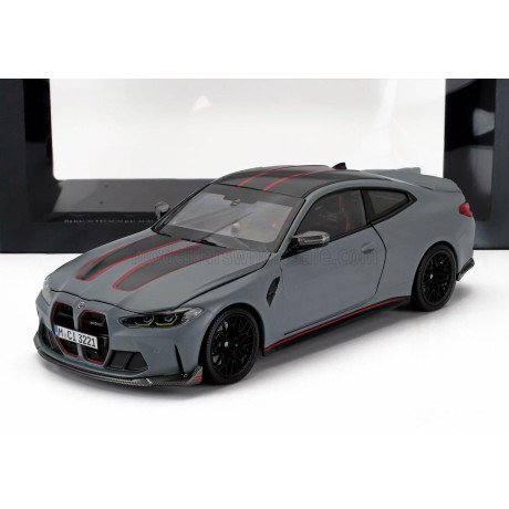 MINICHAMPS BMW 4-SERIES M4 COMPETITION CSL (G82) 2024 - BROOKLYN GREY 1/18
