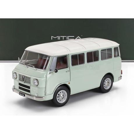 MITICA DIECAST ALFA ROMEO F-12 MINIBUS 1-SERIES 1967 - VERY LIGHT GREEN IVORY - ACQUA DI FONTE 1/18