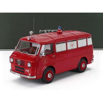 MITICA DIECAST ALFA ROMEO F-12 VIGILI DEL FUOCO AMBULANZA - FIRE ENGINE AMBULANCE - 1968 - RED 1/18