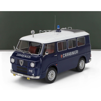MITICA DIECAST ALFA ROMEO F-12 MINIBUS 1-SERIES CARABINIERI - POLICE - 1969 - BLUE WHITE 1/18