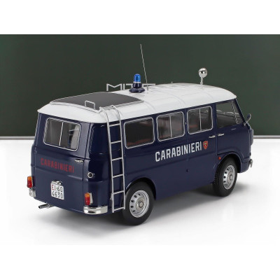 MITICA DIECAST ALFA ROMEO F-12 MINIBUS 1-SERIES CARABINIERI - POLICE - 1969 - BLUE WHITE 1/18