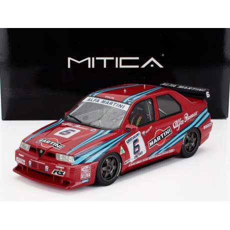 MITICA R ALFA ROMEO ALFA ROMEO 155 GTA SUPERTURISMO MARTINI N 6 6th MONZA 1992 LUCA CADALORA - RED 1/18
