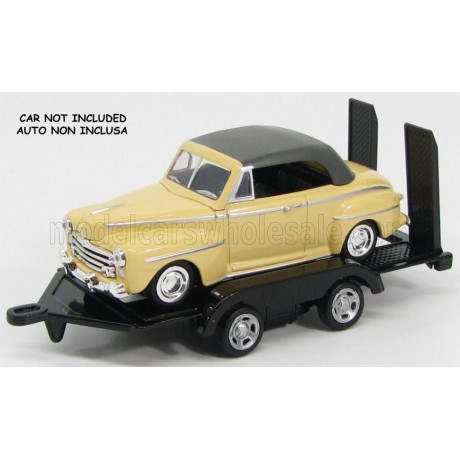 MOTOR MAX ACCESSORIES TRAILER FOR CAR - BLACK 1/43