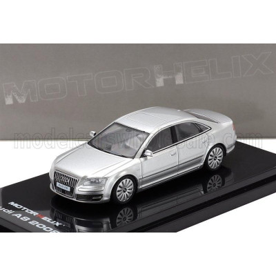 MOTORHELIX AUDI A8 L W12 QUATTRO 2008 - SILVER 1/64