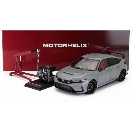 MOTORHELIX HONDA CIVIC TYPE-R (FL5) WITH ENGINE AND ACCESSORIES 2020 - SONIC GREY 1/18