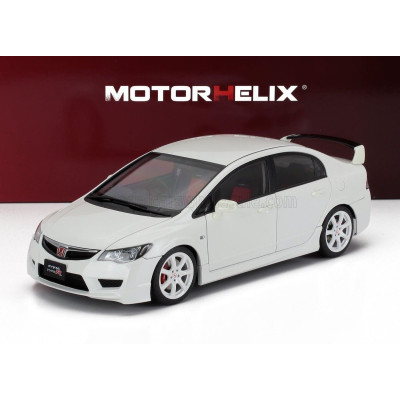 MOTORHELIX HONDA CIVIC TYPE-R FD2 WITH ENGINE AND ACCESSORIES 2007 - WHITE PEARL 1/18