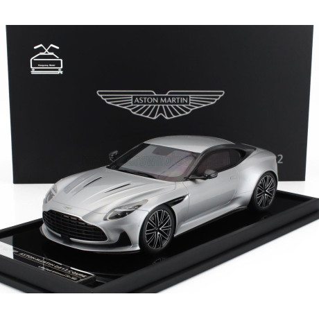 MOTORHELIX ASTON MARTIN DB12 4.0L V8 COUPE 2023 - LIGHTNING SILVER 1/18