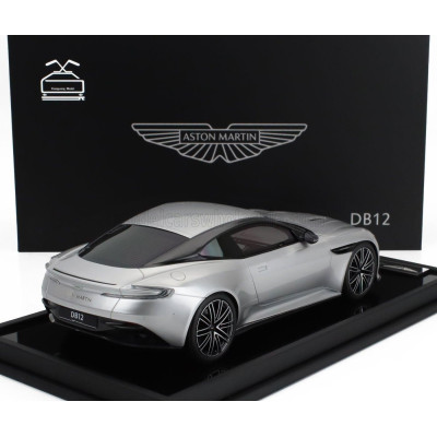 MOTORHELIX ASTON MARTIN DB12 4.0L V8 COUPE 2023 - LIGHTNING SILVER 1/18