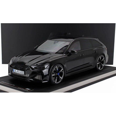 MOTORHELIX AUDI A6 RS6 AVANT (C8) SW STATION WAGON 2021 - BLACK MET 1/12