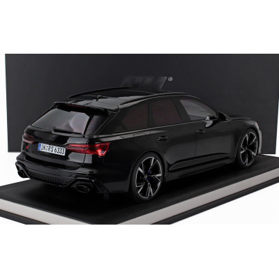 MOTORHELIX AUDI A6 RS6 AVANT (C8) SW STATION WAGON 2021 - BLACK MET 1/12