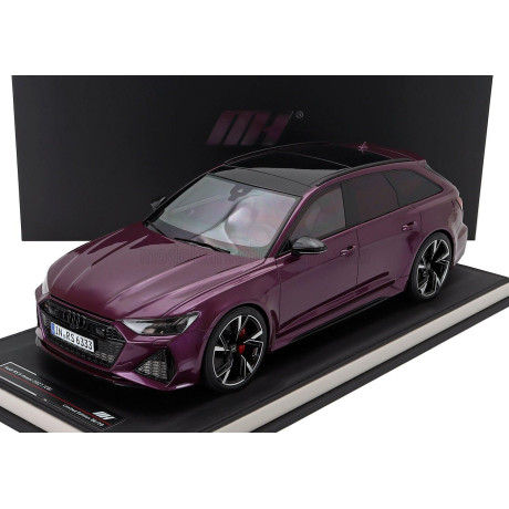 MOTORHELIX AUDI A6 RS6 AVANT (C8) SW STATION WAGON 2021 - MERLIN PURPLE 1/12