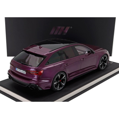 MOTORHELIX AUDI A6 RS6 AVANT (C8) SW STATION WAGON 2021 - MERLIN PURPLE 1/12