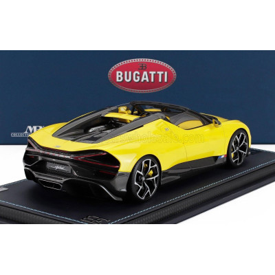 MR MODELS BUGATTI MISTRAL W16 2023 - CON VETRINA - WITH SHOWCASE - YELLOW 1/18