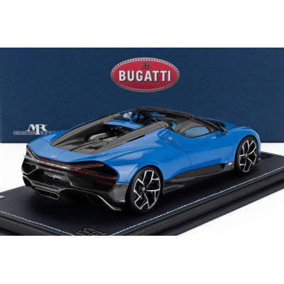 MR MODELS BUGATTI MISTRAL W16 2023 - CON VETRINA - WITH SHOWCASE - BLUE 1/18