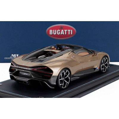 MR MODELS BUGATTI MISTRAL W16 2023 - CON VETRINA - WITH SHOWCASE - GOLD 1/18