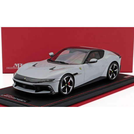 MR MODELS FERRARI 12CILINDRI COUPE V12 830cv 2024 - CON VETRINA - WITH SHOWCASE - BIANCO ARTICO - WHITE MET 1/18