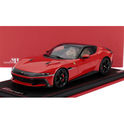 MR MODELS FERRARI 12CILINDRI COUPE V12 830cv 2024 - CON VETRINA - WITH SHOWCASE - ROSSO SCUDERIA - RED 1/18