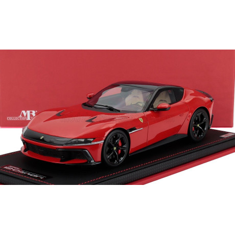 MR MODELS FERRARI 12CILINDRI COUPE V12 830cv 2024 - CON VETRINA - WITH SHOWCASE - ROSSO SCUDERIA - RED 1/18