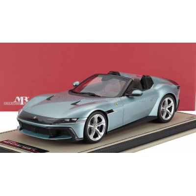 MR MODELS FERRARI 12CILINDRI SPIDER V12 830cv 2024 - CON VETRINA - WITH SHOWCASE - CELESTE TREVI - LIGHT BLUE MET 1/18