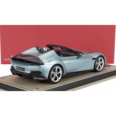 MR MODELS FERRARI 12CILINDRI SPIDER V12 830cv 2024 - CON VETRINA - WITH SHOWCASE - CELESTE TREVI - LIGHT BLUE MET 1/18