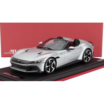 MR MODELS FERRARI 12CILINDRI SPIDER V12 830cv 2024 - CON VETRINA - WITH SHOWCASE - ARGENTO NURBURGRING - SILVER 1/18