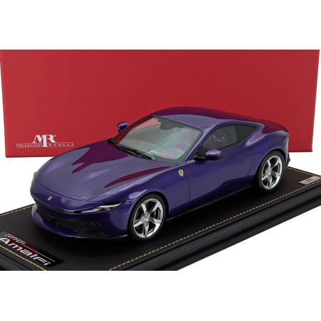 MR MODELS FERRARI AMALFI 2025 - CON VETRINA - WITH SHOWCASE - VIOLETTO DINO - PURPLE 1/18