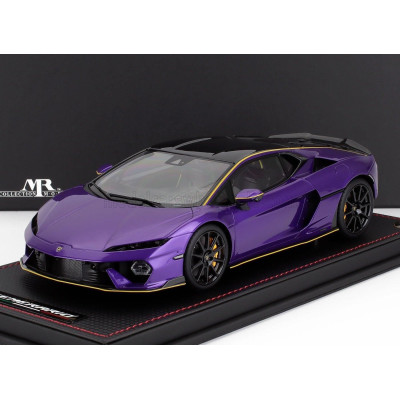 MR MODELS LAMBORGHINI TEMERARIO ALLEGGERITA PACKAGE 2024 - CON VETRINA - WITH SHOWCASE - VIOLA PASIFAE - PURPLE 1/18