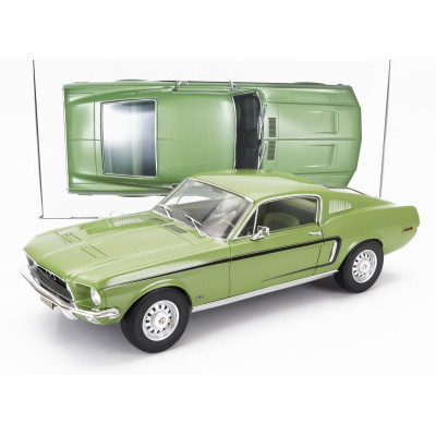NOREV FORD USA MUSTANG FASTBACK GT COUPE 1968 - GREEN 1/12