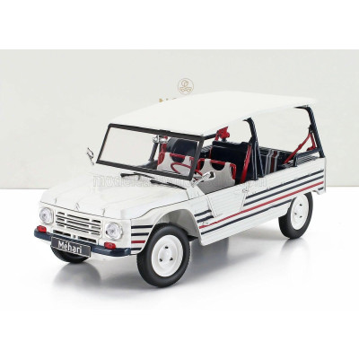 NOREV CITROEN MEHARI 2016 - WHITE BLUE RED 1/18