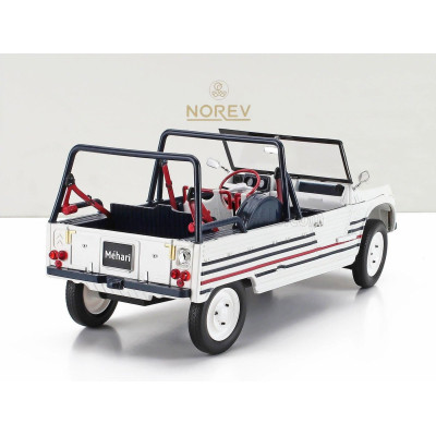 NOREV CITROEN MEHARI 2016 - WHITE BLUE RED 1/18
