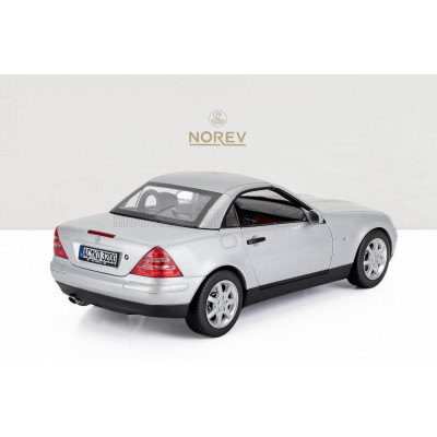 NOREV MERCEDES BENZ SLK-CLASS SLK350 CABRIOLET SPIDER 1996 - SILVER 1/18
