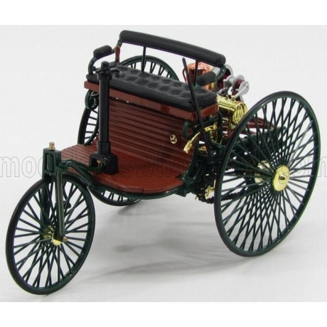 NOREV MERCEDES BENZ PATENT MOTORWAGEN 1886 - GREEN WOOD 1/18