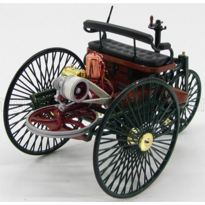 NOREV MERCEDES BENZ PATENT MOTORWAGEN 1886 - GREEN WOOD 1/18