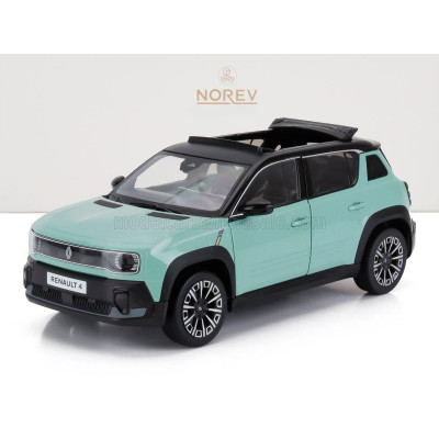 NOREV RENAULT R4 E-TECH 100% OPEN ROOF 2025 - LIGHT GREEN 1/18