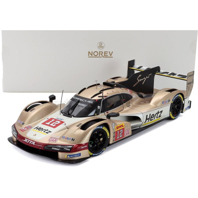 NOREV PORSCHE 963 9RD 4.6L TURBO V8 TEAM HERTZ JOTA N 12 WINNER 6h SPA 2024 WILL STEVENS - CALLUM ILOTT - WHITE GOLD 1/18