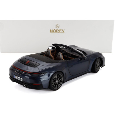 NOREV PORSCHE 911 992-2 CARRERA CABRIOLET OPEN 2024 - BLUE MET 1/18