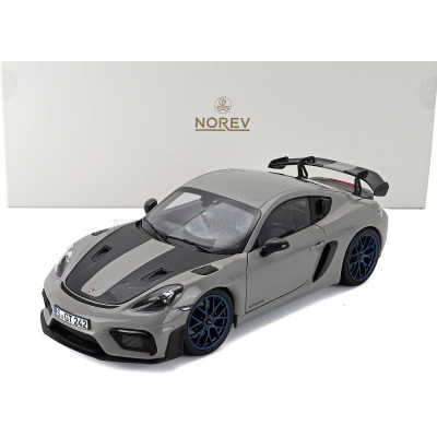 NOREV PORSCHE 718 CAYMAN GT4 RS WEISSACH PACKAGE 2023 - WHITE BLACK 1/18