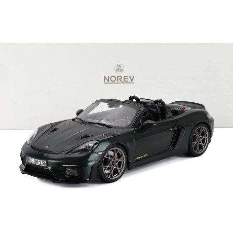NOREV PORSCHE 718 (982) SPIDER RS WEISSACH PACKAGE 2023 - FOREST GREEN 1/18
