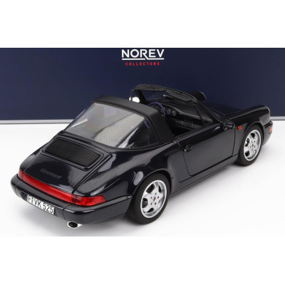 NOREV PORSCHE 911 964 CARRERA 4 TARGA 1991 - BLUE 1/18